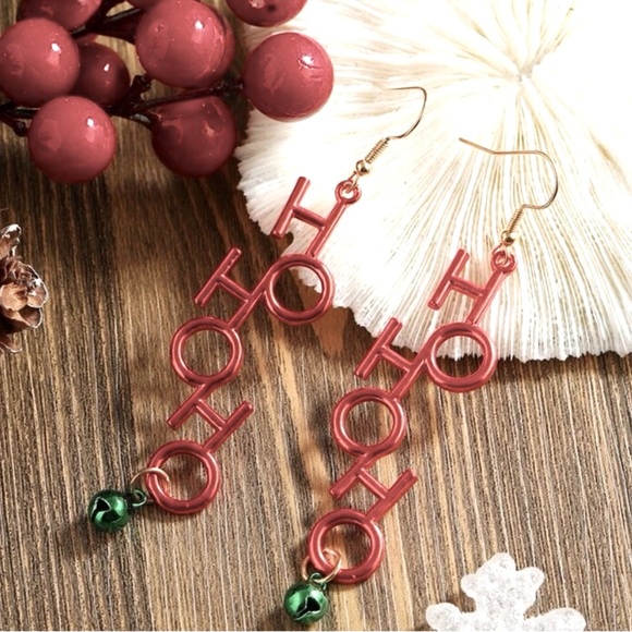 Ho Ho Ho Christmas Earrings - Picture 5 of 8